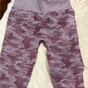 Gymshark Camo Leggings - Purple and Gray